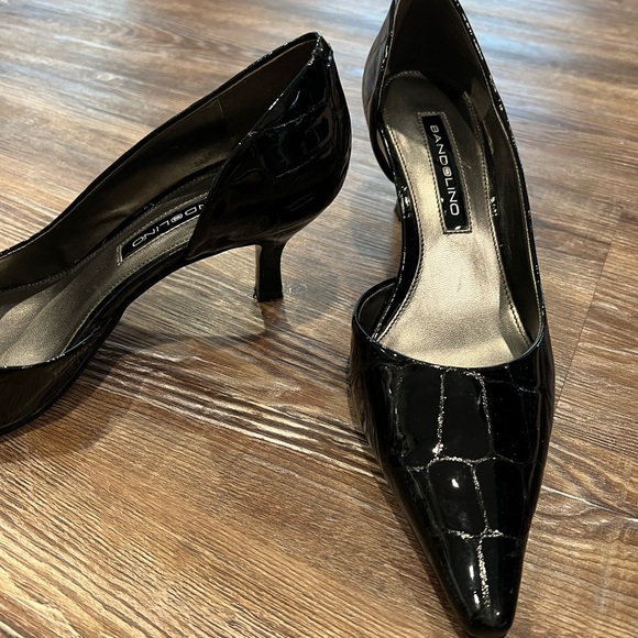 Black patent leather kitten heels - Picture 2 of 4